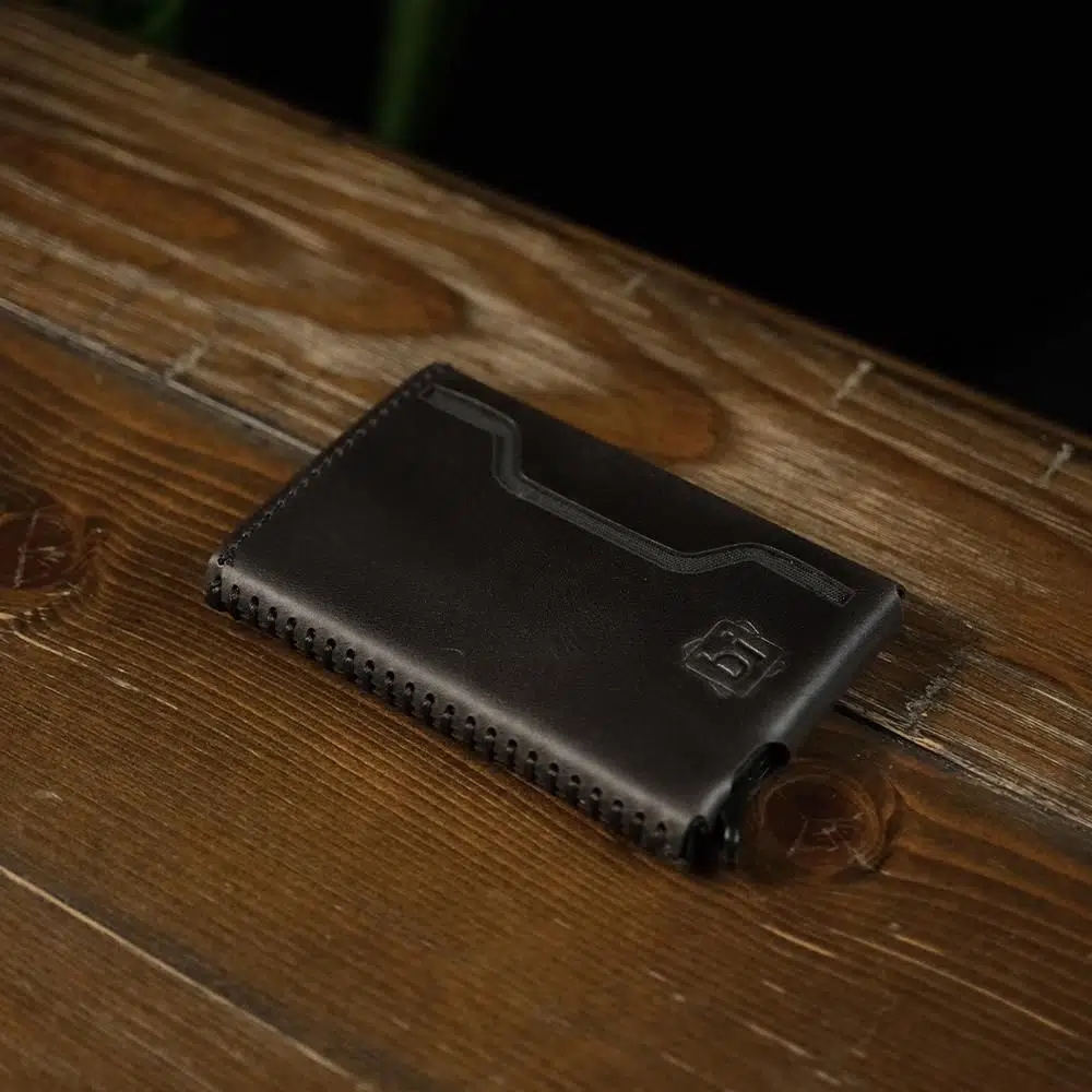 BİDERİ OLYMPOS HAKİKİ DERİ MAGSAFE MEKANİZMALI KARTLIK ANTRASİT