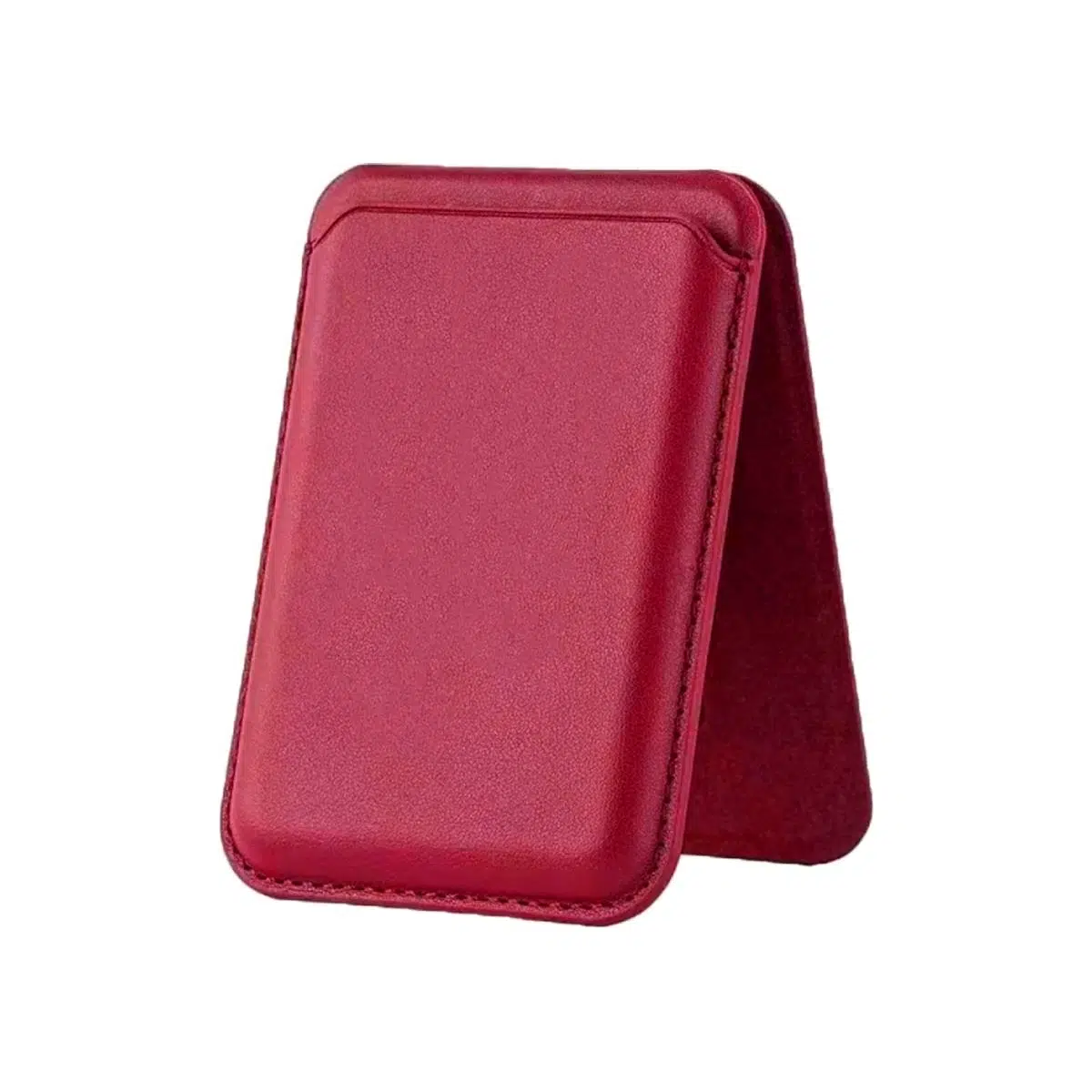 BİDERİ MAGSAFE STANDLI DERİ CÜZDAN KIRMIZI