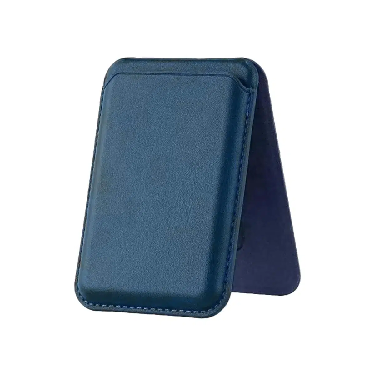 BİDERİ MAGSAFE STANDLI DERİ CÜZDAN LACİVERT